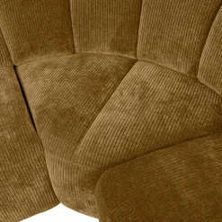 Online WOOOD Mojo hoekbank rechts ribstof Honinggeel