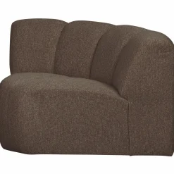 Hot WOOOD Mojo hoekelement bouclé Bruin melange