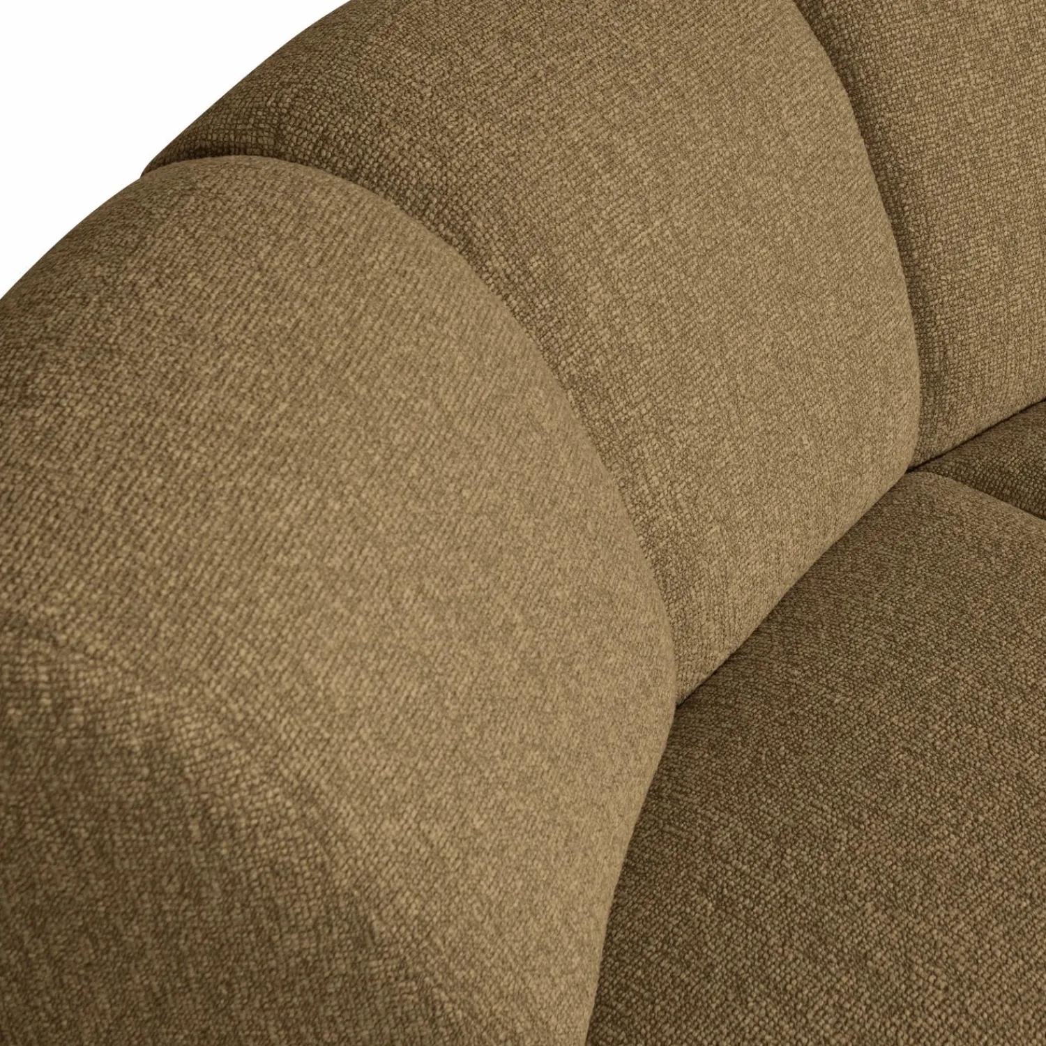 New WOOOD Mojo hoekelement bouclé Geel/bruin melange