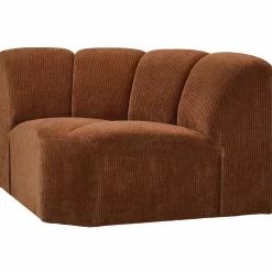 Outlet WOOOD Mojo hoekelement ribstof Roestbruin