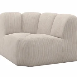 Best WOOOD Mojo hoekelement ribstof ecru