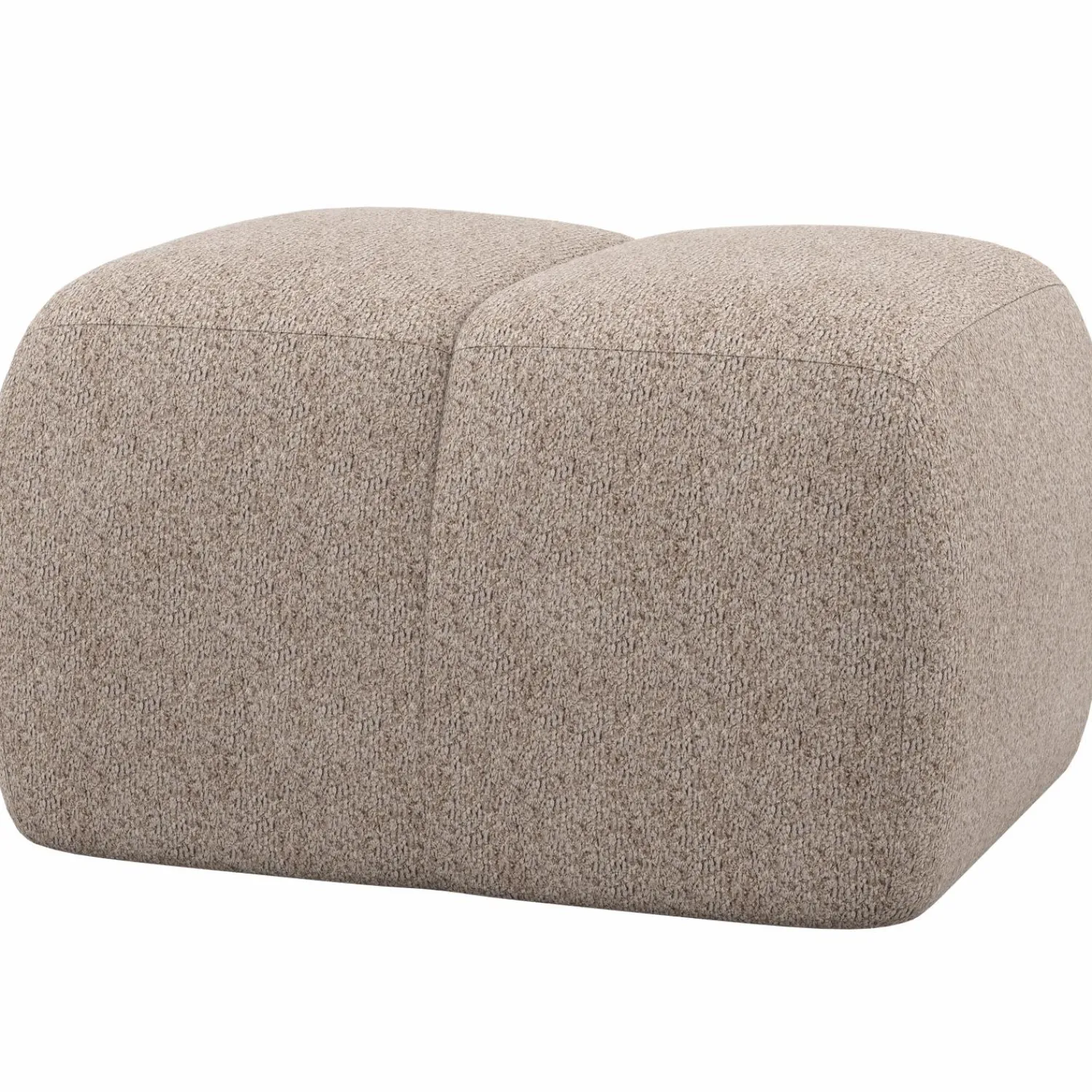 Sale WOOOD Mojo poef wollig Donkerzand