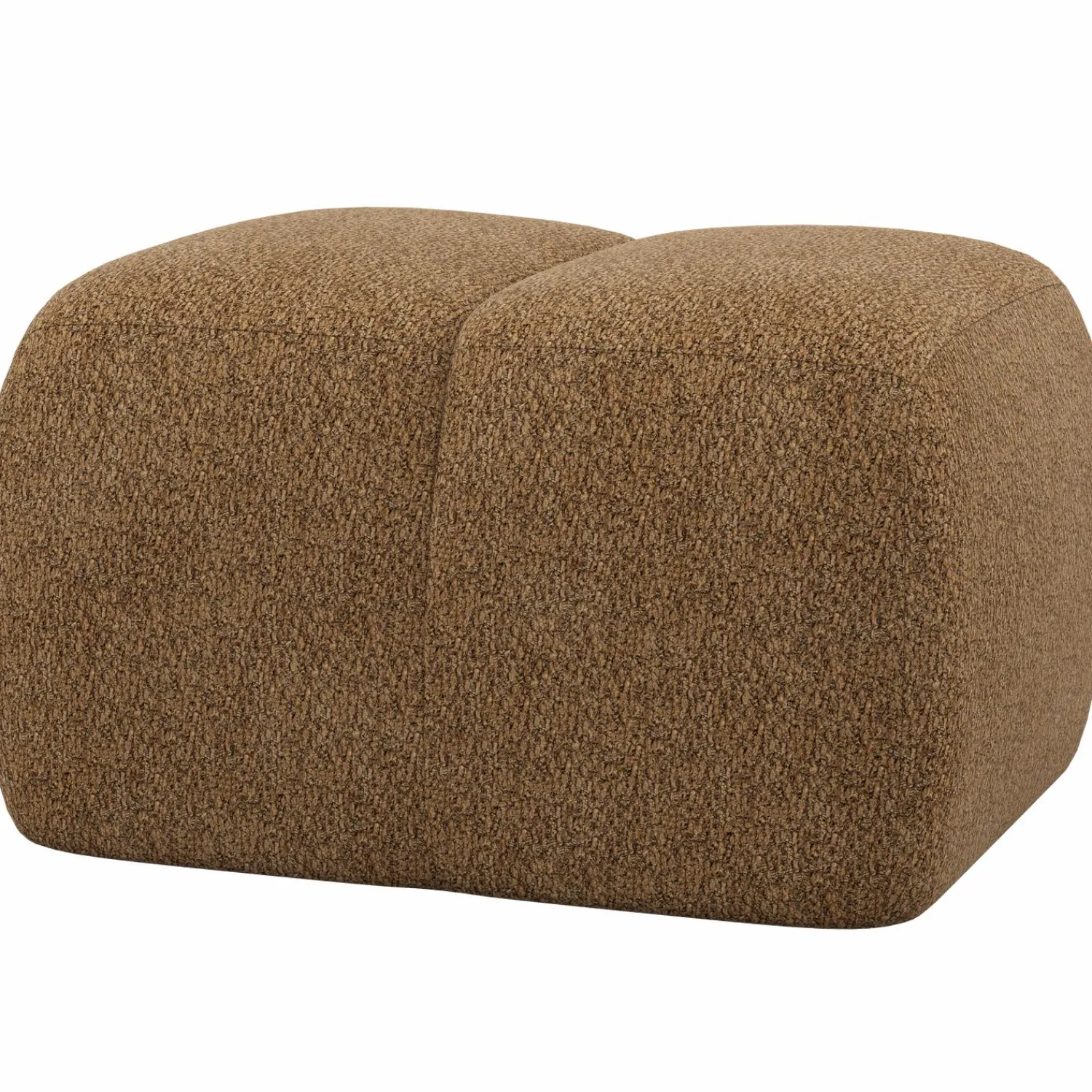 Hot WOOOD Mojo poef wollig Honinggeel