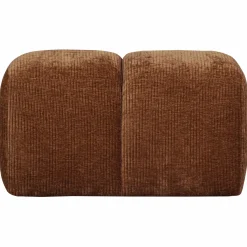 Online WOOOD Mojo poef 45x84x64 cm ribstof Roestbruin