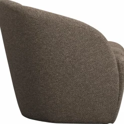 Outlet WOOOD Mojo 2-zits bankje links bouclé Bruin melange