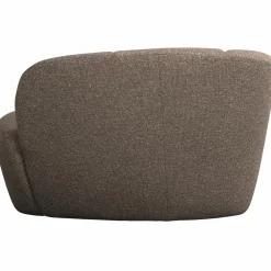 Outlet WOOOD Mojo 2-zits bankje links bouclé Bruin melange