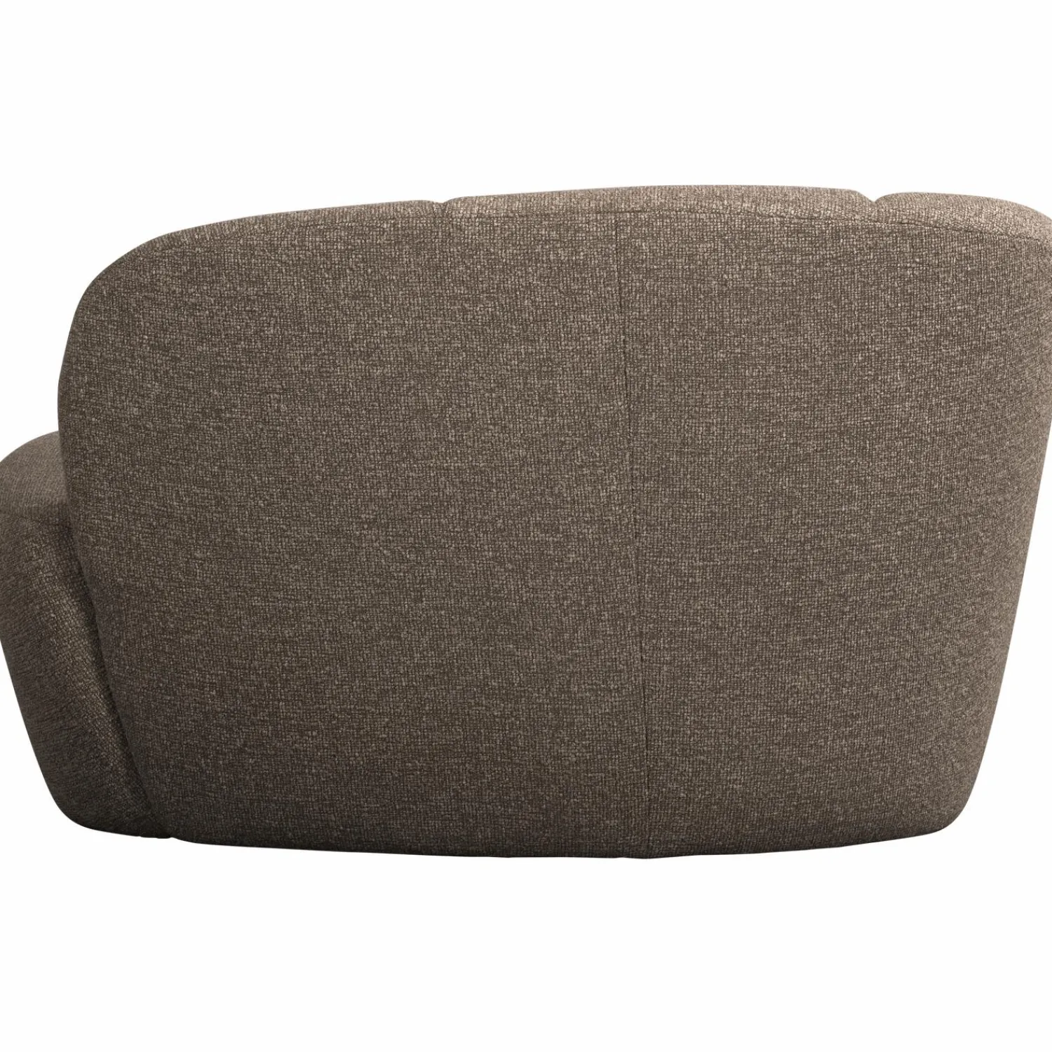 Outlet WOOOD Mojo 2-zits bankje links bouclé Bruin melange