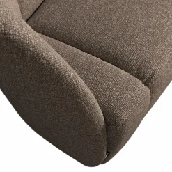 Outlet WOOOD Mojo 2-zits bankje links bouclé Bruin melange