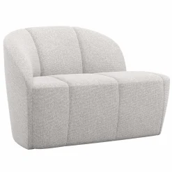 Clearance WOOOD Mojo 2-zits bankje links bouclé ecru melange