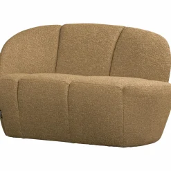 New WOOOD Mojo 2-zits bankje links bouclé Geel/bruin melange