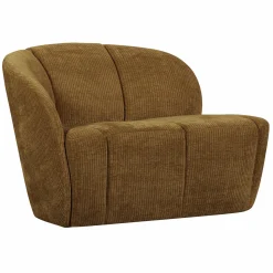 WOOOD Mojo 2-zits bankje links ribstof Honinggeel