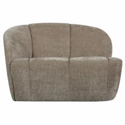 Discount WOOOD Mojo 2-zits bankje links ribstof donker zand Donkerzand