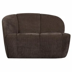 Best WOOOD Mojo 2-zits bankje links ribstof Bruin