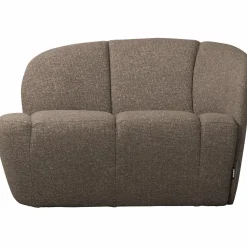 Discount WOOOD Mojo 2-zits bankje rechts bouclé Bruin melange