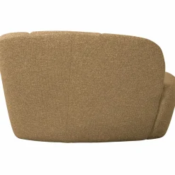 WOOOD Mojo 2-zits bankje rechts bouclé Geel/bruin melange