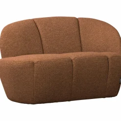 Sale WOOOD Mojo 2-zits bankje rechts bouclé Roestbruin melange