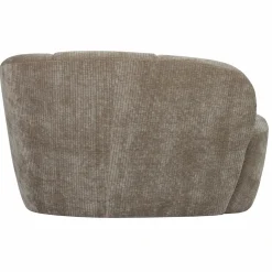 Clearance WOOOD Mojo 2-zits bankje rechts ribstof donker zand Donkerzand