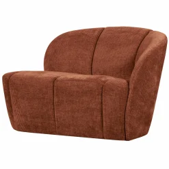 Clearance WOOOD Mojo 2-zits bankje rechts ribstof Roestbruin