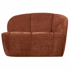 Clearance WOOOD Mojo 2-zits bankje rechts ribstof Roestbruin