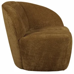 Outlet WOOOD Mojo 2-zits bankje rechts ribstof Honinggeel