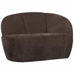 Clearance WOOOD Mojo 2-zits bankje rechts ribstof Bruin