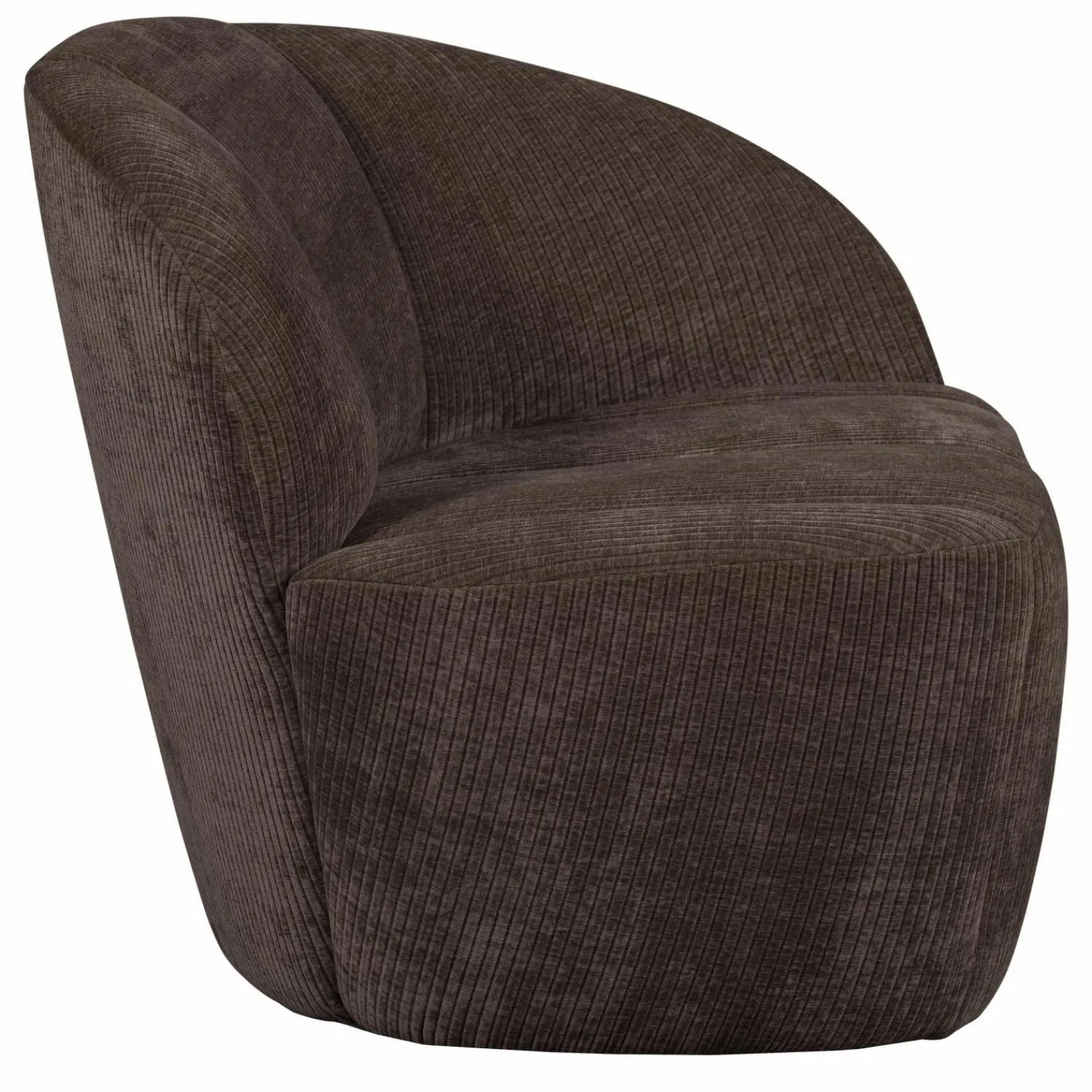 Clearance WOOOD Mojo 2-zits bankje rechts ribstof Bruin