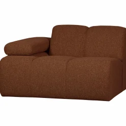 Sale WOOOD Mojo 1-zits element arm links bouclé Roestbruin melange