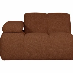 Sale WOOOD Mojo 1-zits element arm links bouclé Roestbruin melange