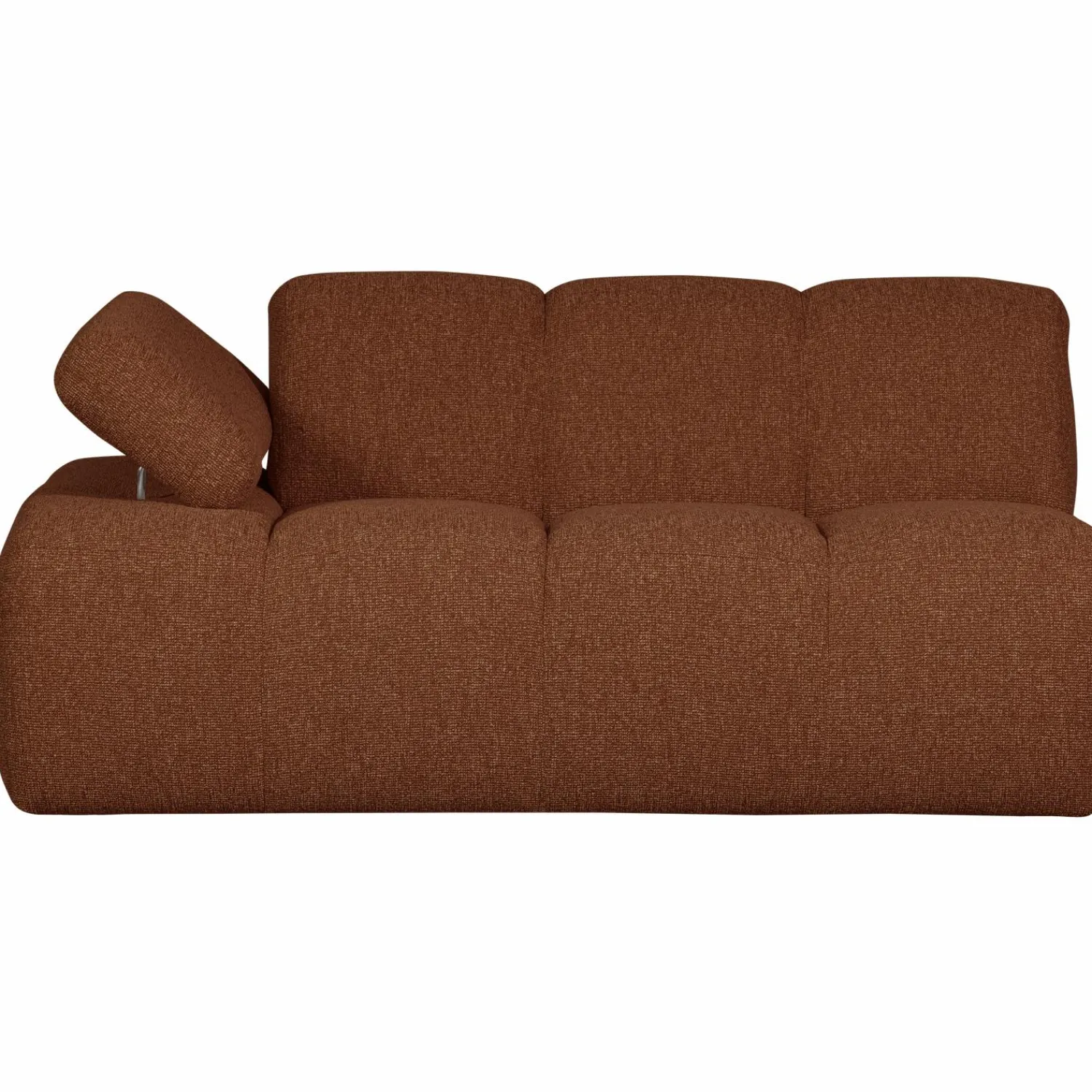 New WOOOD Mojo 1,5-zits element arm links bouclé Roestbruin melange