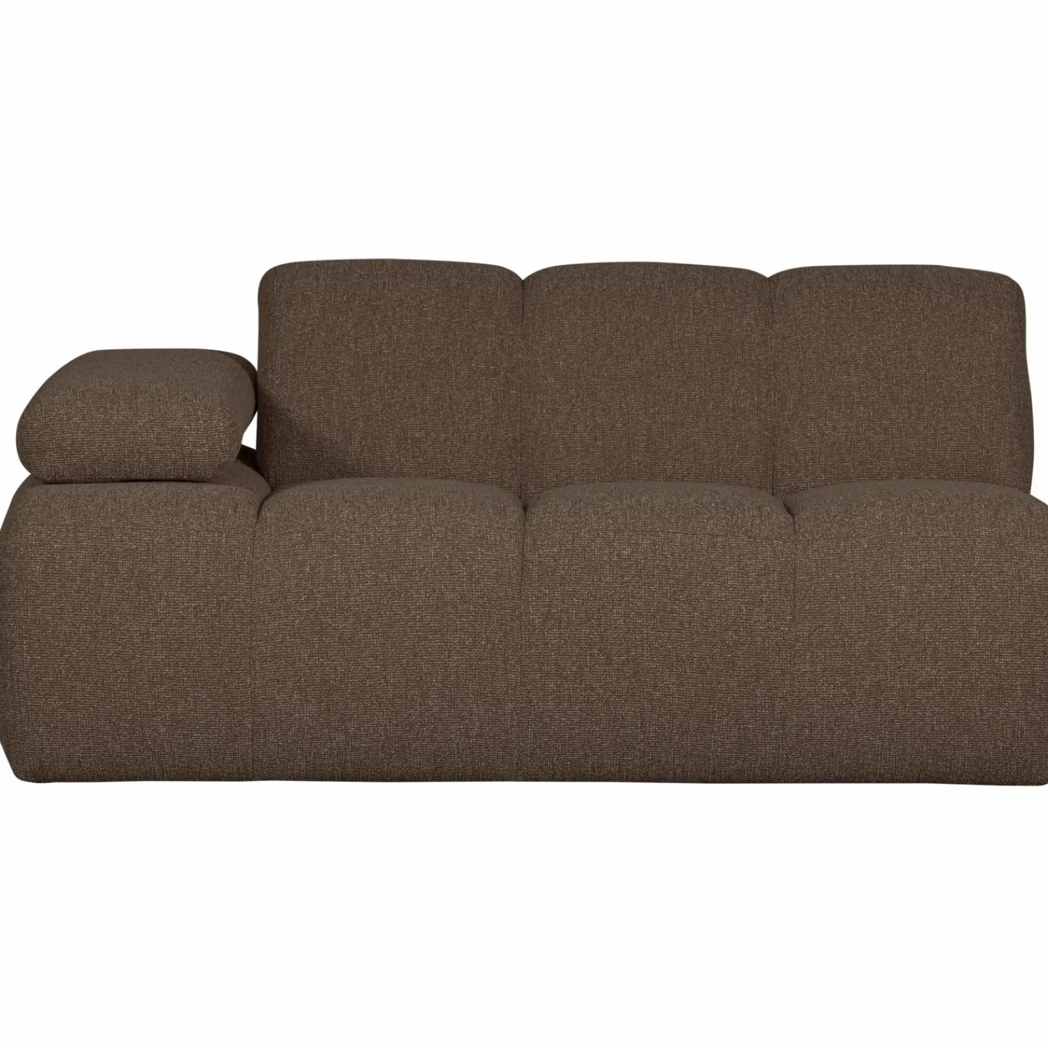 Sale WOOOD Mojo 1,5-zits element arm links bouclé Bruin melange