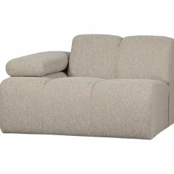 WOOOD Mojo 1-zits element arm links bouclé Beige melange