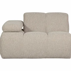WOOOD Mojo 1-zits element arm links bouclé Beige melange