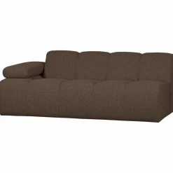 Best WOOOD Mojo 2-zits element arm links bouclé Bruin melange