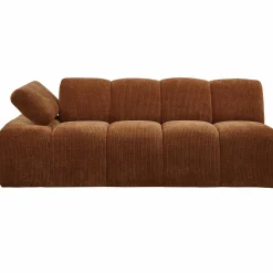 Best WOOOD Mojo 2-zits element arm links ribstof Roestbruin