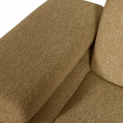 Outlet WOOOD Mojo 1-zits element arm links bouclé Geel/bruin melange