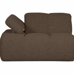 Outlet WOOOD Mojo 1-zits element arm links bouclé Bruin melange