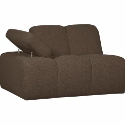 Outlet WOOOD Mojo 1-zits element arm links bouclé Bruin melange