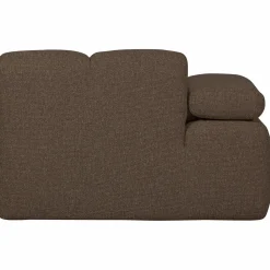 Outlet WOOOD Mojo 1-zits element arm links bouclé Bruin melange