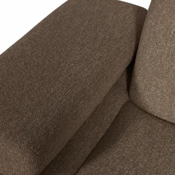 Outlet WOOOD Mojo 1-zits element arm links bouclé Bruin melange