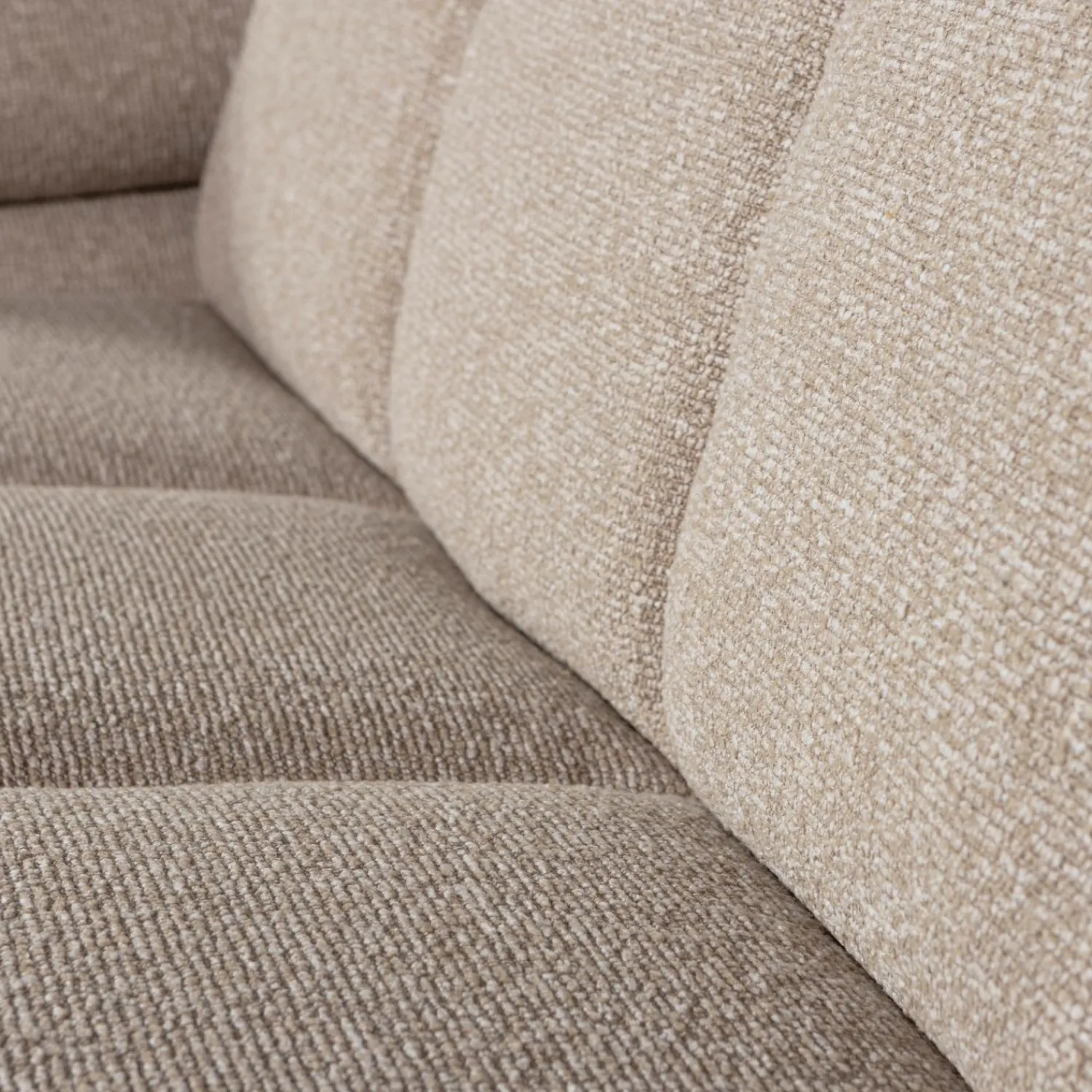 New WOOOD Mojo 2-zits element arm links bouclé Beige melange