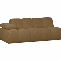 Outlet WOOOD Mojo 2-zits element arm links bouclé Geel/bruin melange