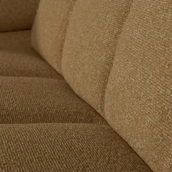 Outlet WOOOD Mojo 2-zits element arm links bouclé Geel/bruin melange