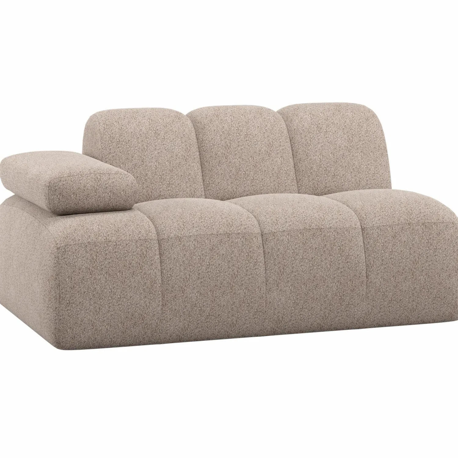 Hot WOOOD Mojo 1,5-zits element arm links wollig Donkerzand