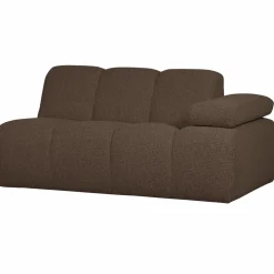 Clearance WOOOD Mojo 1,5-zits element arm rechts bouclé Bruin melange