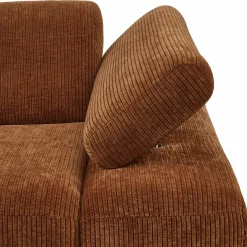 Outlet WOOOD Mojo 1-zits element arm rechts ribstof Roestbruin