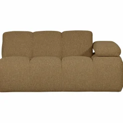 WOOOD Mojo 1,5-zits element arm rechts bouclé Geel/bruin melange
