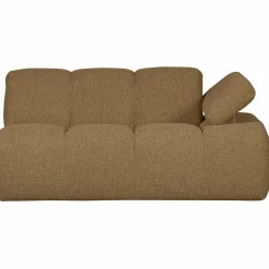 WOOOD Mojo 1,5-zits element arm rechts bouclé Geel/bruin melange