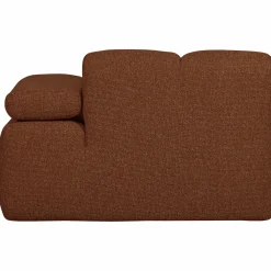 Outlet WOOOD Mojo 1-zits element arm rechts bouclé Roestbruin melange