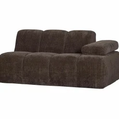 Clearance WOOOD Mojo 1,5-zits element arm rechts ribstof Bruin