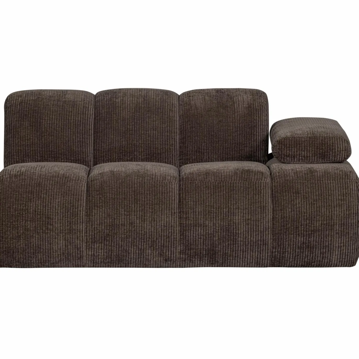 Clearance WOOOD Mojo 1,5-zits element arm rechts ribstof Bruin